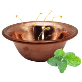Copper Damper Bowl for Sauna Infusion - 5 Sizes - For Any Sauna Oven (7 cm)