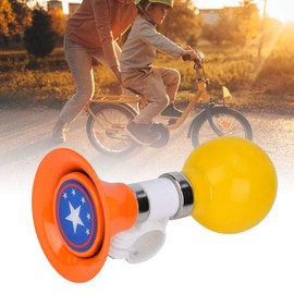 Bike Horn,childrens bike horn boys Metal Rubber Loud Children bike Kids Bicycle Horn Warning Bell Bike Horns Accessories,boys bike bells for Boys Girls Accessory(Orange)