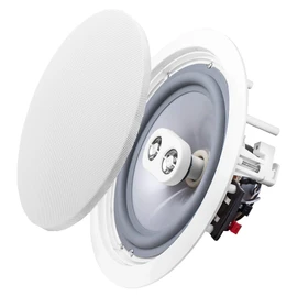 OSD Audio Weatherproof 8" in Ceiling Dual Tweeter Single Stereo Speaker ICE800TTWRS Single White