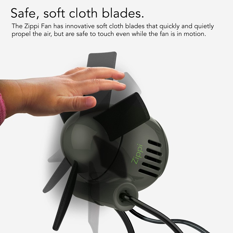 Vornado Zippi Small Personal Fan, Foldable Cooling for Desk, 2