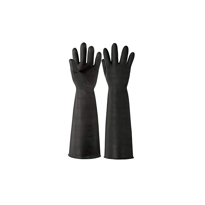 Truper GU-322, Guantes de látex, uso industrial, puño extralargo, M