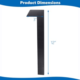 SKLK-SEL 12” Metal Modern House Numbers, Address Number House for Outside Signs - Metal Letters Door Numbers Signage Street Address Plaque for Garden Door Mailbox Decor Number 1