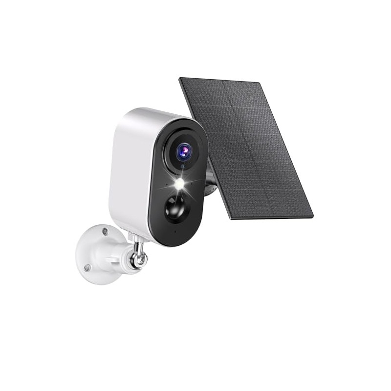 PESAIR 2K Camera with Solar WiFi 2 Way Audio PIR
