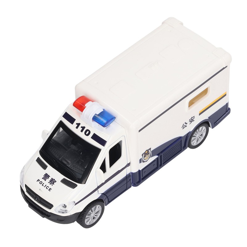 Kids Vehicle Toy 4 Door Opening Simulated Pull Back Alloy