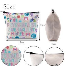 POFULL Neurosurgeons Psychiatrist Cosmetic Bag Psych Graduate Gift Psychiatrist Survival Kit (Psychiatrist Survival)