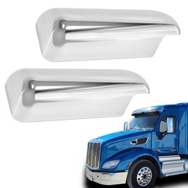 Door Mirror Chrome Cover fit for 2013-2022 Peterbilt 579 Truck Left Driver Side