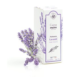 Maison du Savon de Marseille - French Hand Cream - Natural Organic Moisturiser made with Lavender from Provence - 75 ml Tube
