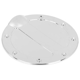 Silver Tone Car Gas Tank Cap Fuel Filler Door Cover for Ford F150 2009-2014 Gas Cap