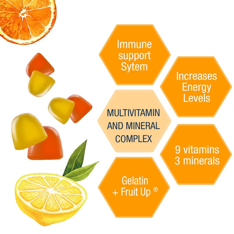 Weider Multivit Gummies - 9 Vitamins and 3 Essential Minerals