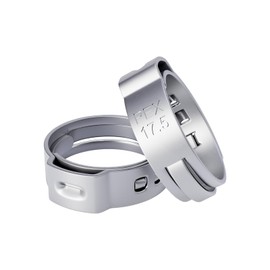 Tivorex 50 Pack 1/2 Inch PEX Cinch Clamps Rings, 304 Stainless Steel PEX Crimp Rings, Pinch Clamps for PEX Tubing Pipe Fittings Connection