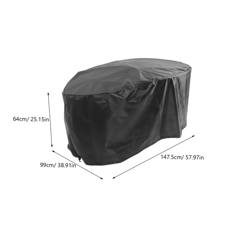 BESPORTBLE 420d Fabric Pool Cover Waterproof Dustproof Round Safety Pool