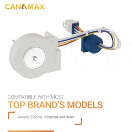 Canamax High Efficiency WR60X10307 Evaporator Fan Motor - Exact Replacement Part for GE Hotpoint Refrigerators - Replaces AP4438809 WR60X10224 PS2364950 WR60X10099 WR60X30370