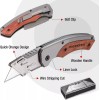 WORKPRO Folding Utility Knife Stainless Steel Head & Liner Lock
