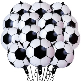 14 Pcs Soccer Party Balloons,18 Inch Soccer Foil Balloons Sports Theme for Soccer Themed Party Decorations,Soccer Balloons Birthday Party Sports Party Supplie