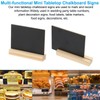 PATIKIL Mini Tabletop Chalkboard Signs, 4Pcs Small Chalkboard Signs with