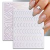 IDDFEVE 24 Sheets Aurora Nail Art Stickers Self-Adhesive Pegatinas Uñas