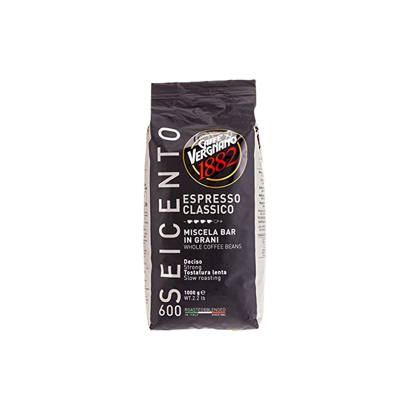 Caffe Vergnano Espresso Classico 600 Whole Beans, 2.2 Pound