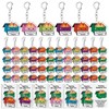Siifert 96 Sets Dumpster Fire Acrylic Keychains Gift Bulk Appreciation