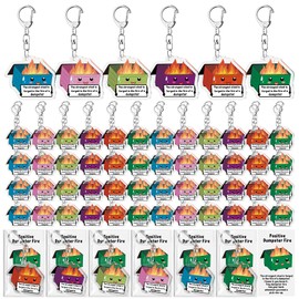 Siifert 96 Sets Dumpster Fire Acrylic Keychains Gift Bulk Appreciation Gifts for Employee Coworker Social Worker Volunteer Nurse (Multicolor)