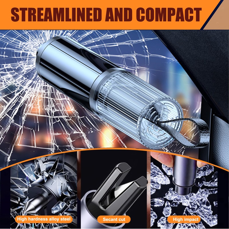 tiyiyok 2 Pieces 2 in 1 Seat Belt Cutter Emergency