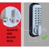JOUNJIP Mechanical Deadbolt Lock - Keyless Entry Door Lock -
