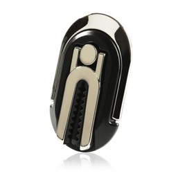 HENGBANG Multipurpose Phone Bracket, Phone Ring Holder - Two in ONE Multipurpose Mobile Phone Bracket Holder Stand 360 Degree Rotation for Car Home, Multiple-Angle Car Phone Mount(Black)