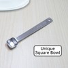 BERYLER 2PCS 1/3 Teaspoon(1/3tsp, 1/10tbsp, 1.5ml) Single Tiny Square Bowl