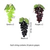 ginojex Artificial Grapes 6 Bunches with 3 Strands Fake Grape