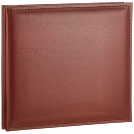 Pioneer 8 Inch by 8 Inch Snapload Sewn Leatherette Memory Book, Brown