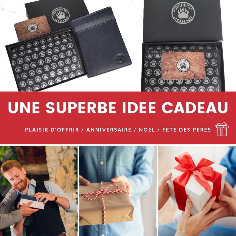 Frédéric Johns® - Large Classic Men's Leather Wallet - RFID