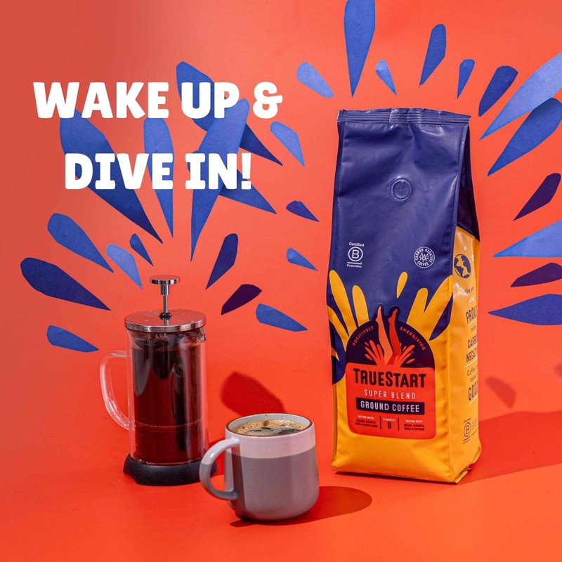 TrueStart Ground Coffee 200g, Super Blend - Ground Coffee for