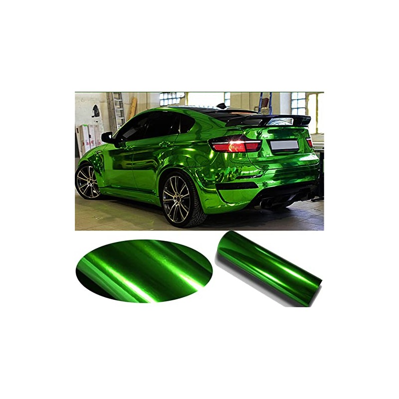 DIYAH Gloss Chrome Mirror Vinyl Car Wrap Sticker with Air