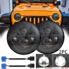Unbranded Pair 7" inch Round LED Headlight DOT High-Low Beam