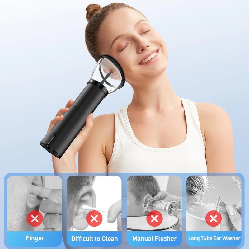 HeaDot Electric Ear Wax Removal Retractable Water Ear Wax Cleaner