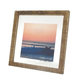 Keystone Poplar Wood Picture Frame, Beige, Square Glass, DE056418