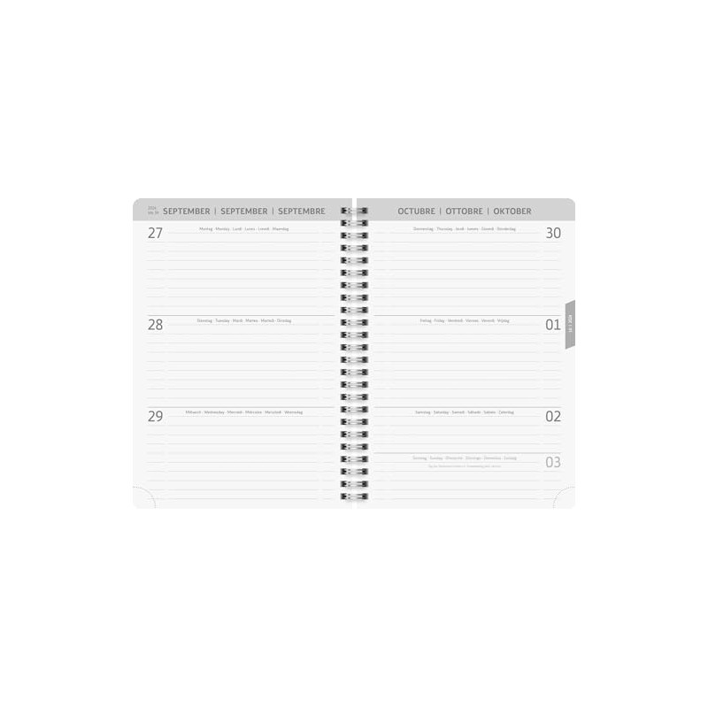 BRUNNEN School Diary (2024/2025) "Naturality", 2 Pages = 1 Week,