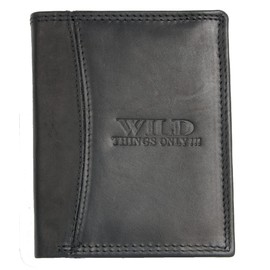 Men's Black Genuine Leather Wallet Wild Whole Made of Genuine Leather