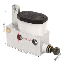 Brake Hydraulic Cylinder Pump, Brake Master Cylinder Pump Metal Construction High Strength 12.8 for Go Kart ATV UTV