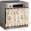 Bivpreom Oven Skirt with Pockets，Handmade Oven Curtain，Farmhouse Kitchen Decor Curtain