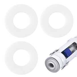 3 pcs 816.418.00.1 Flush Valve Base Sealing Washer Compatible with Geberit, Replacement Silicon Clear Washers, Repair Rubber Seal Diaphragm, Toilet Cistern Seal Diaphragm Base Sealing Washers