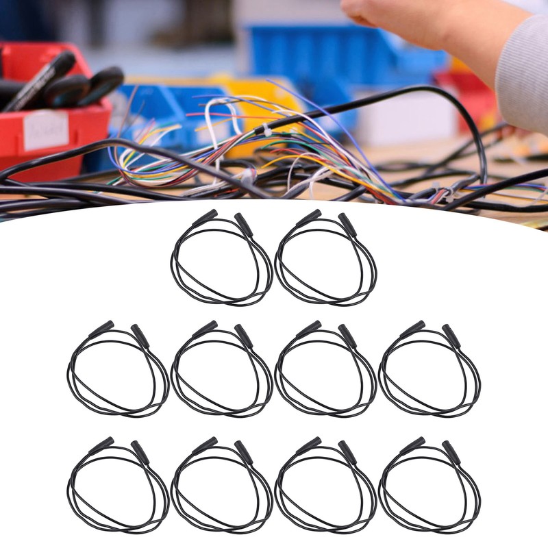 10 Sets 4mm Female to Female Banana Socket Test Lead