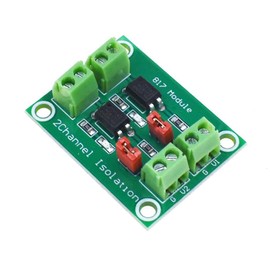 2PCS PC817 2 4 8 Channel Optocoupler Insulated Circuit Board Voltage Converter Adapter Module 3.6-30V Driver Light Insulation Module (CH2)