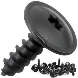 Twowinds Self-Tapping Torx Screw M5 x 16 mm for Mudguard, Wheel arch, Bumper, Grilles N90775001 N91160401 Black (20 pcs.) TX25