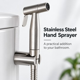 Handheld Toilet Bidet Sprayer Set – Stainless Steel Hand Sprayer for Personal Hygiene & Bathroom Cleaning