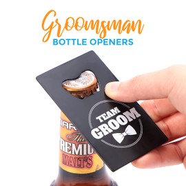 Groomsmen Bottle Openers (10 pack) Groomsman Gifts I Team Groom Gifts