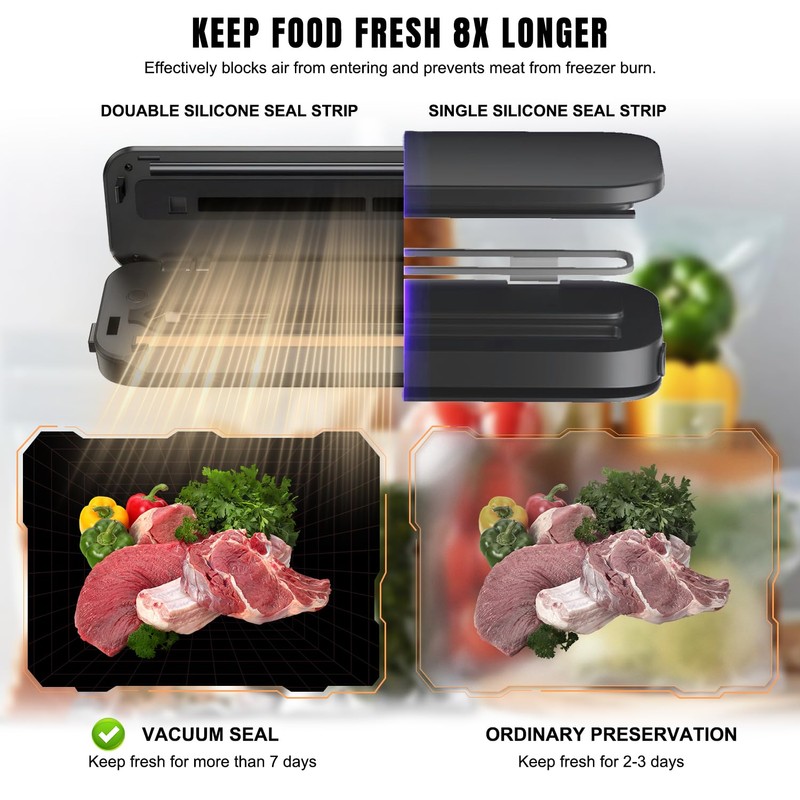 MDHAND Vacuum Sealer Machine, Fast-Compact/Multi-Functional Food Saver Vacuum Sealer Machine