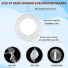 Sublimation Wind Chime Aluminum DIY Blank Wind Turntable for Outdoor