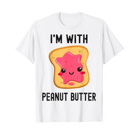 I'm With Peanut Butter Jelly Best Friend Matching Couples T-Shirt