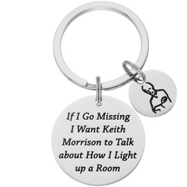 HUTIMY True Crime Keychain Gifts for Women Junkie Teens Men Funny Crime Lovers Presents Keith Morrison Merchandise, Stainless Steel, Medium