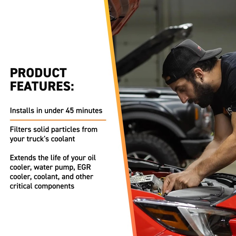 Mishimoto MMCFK-F2D-03BK Coolant Filter Kit Fits Ford 6.0L Powerstroke 2003-2007